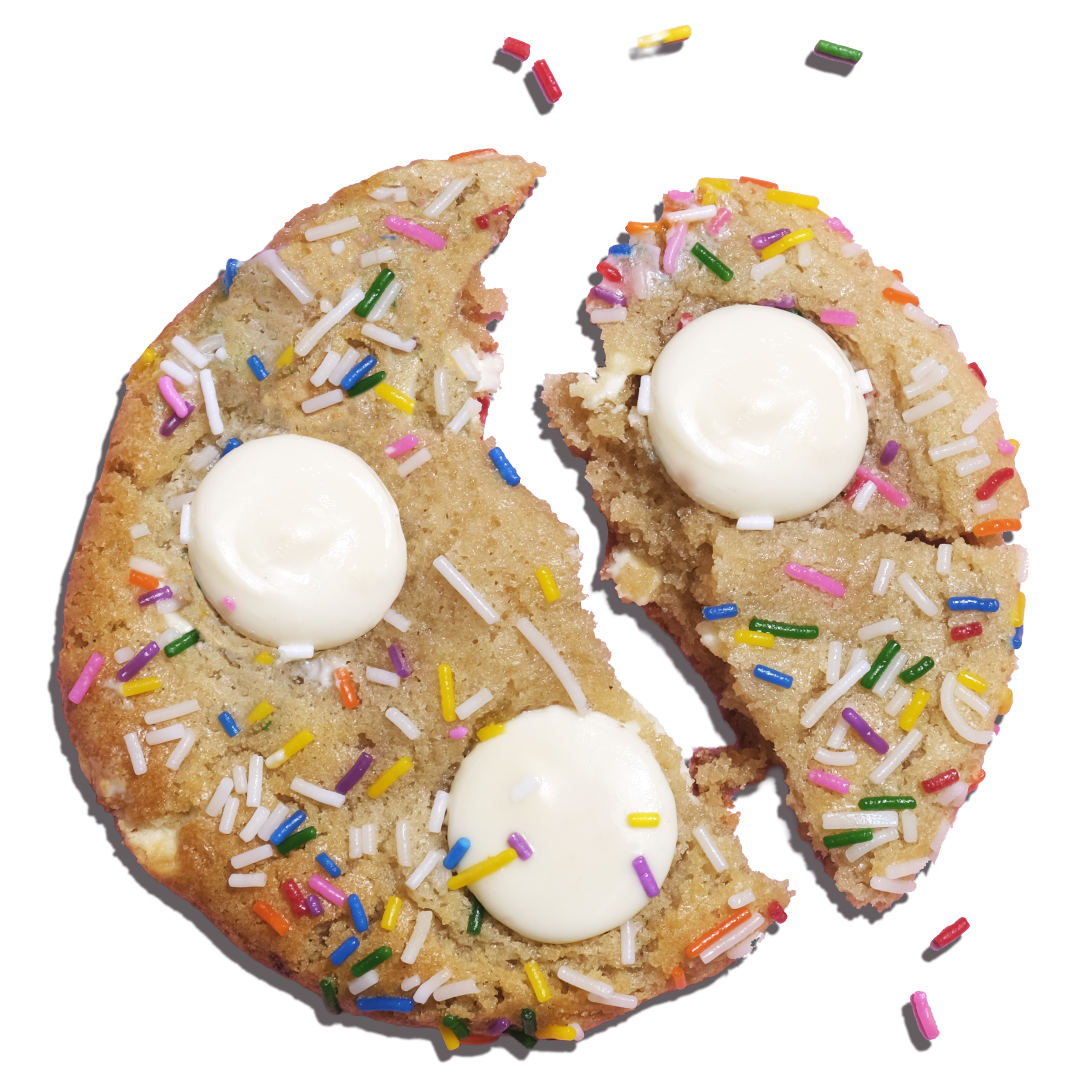 White Chocolate Sprinkle cookie